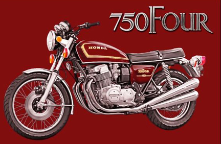 Honda CB750 1978 red